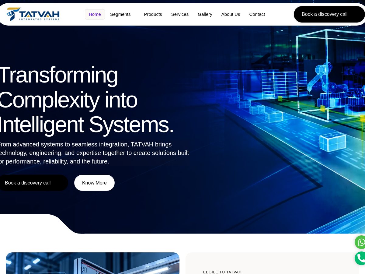 Tatvah Integrated Systems website